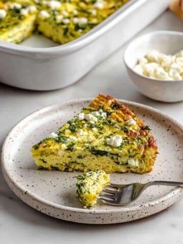 Zucchini Egg Bake with Feta and Fresh Herbs Recipe