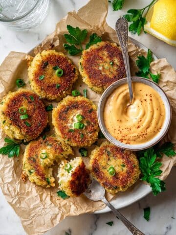 Easy Canned Salmon Patties with Remoulade Sauce Recipe