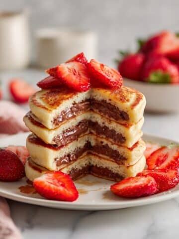 Nutella Stuffed Pancakes Recipe