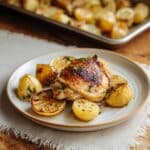 Roasted Lemon Chicken Thighs with Potatoes Recipe