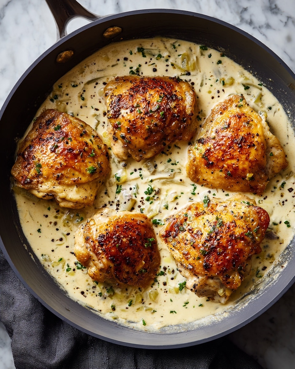 A white plate holds a meal with three parts. On the left is a golden-brown cooked chicken piece with a slightly dark crust and sprinkled with small green herbs. In the middle is a serving of creamy, white mashed potatoes with a pool of light beige gravy over it, showing small flecks of herbs. On the right, there is a bunch of bright green, slightly shiny cooked green beans arranged neatly side by side. The plate is set on a white marbled surface. Photo taken with an iphone --ar 4:5 --v 7