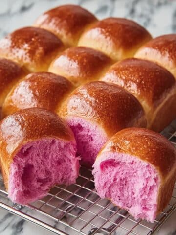 Purple Sweet Potato Soft Sourdough Buns Recipe