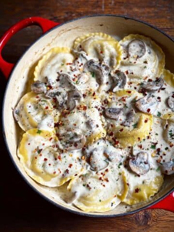 Truffle Alfredo Ravioli Recipe