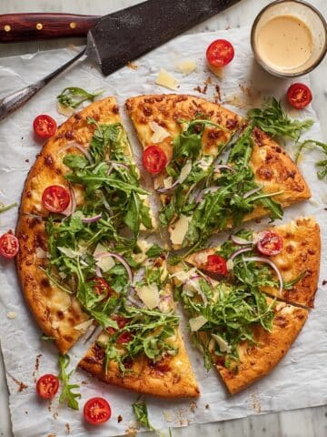 Tricolore Salad Pizza Recipe