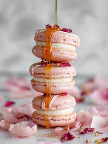 Salted Honey Rose Macarons Recipe