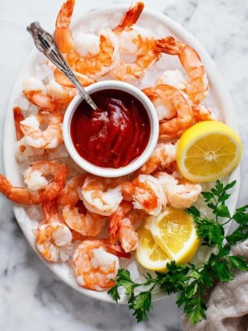 Shrimp Cocktail with Homemade Cocktail Sauce Recipe