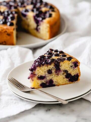 Paleo Lemon Blueberry Cake Recipe