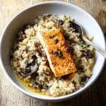 Japanese Style Risotto with Seared Salmon Recipe