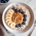 Creamy Egg White and Oatmeal Bowl Recipe