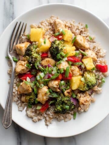 Sweet and Sour Pineapple Broccoli Chicken Stir Fry Recipe