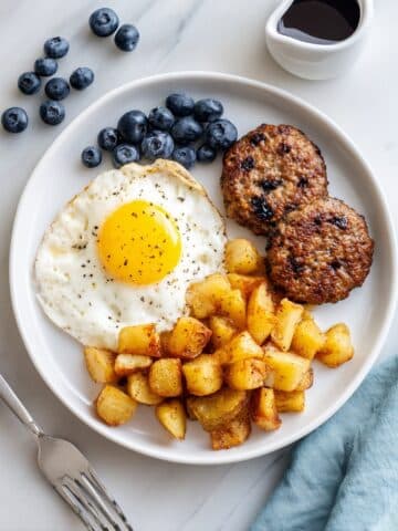Blueberry Turkey Sausage Breakfast Patties Recipe