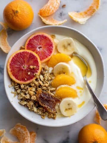 Winter Citrus Ricotta Breakfast Bowl with Honeycomb Recipe