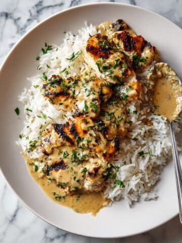 Creamy Garlic Parmesan Chicken Thighs Recipe