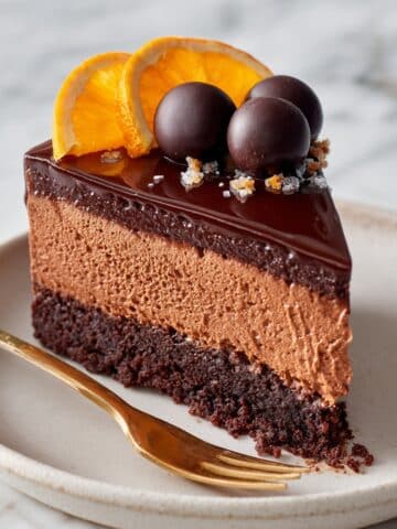 Chocolate Orange Cheesecake with Candied Orange Slices and Chocolate Ganache Recipe