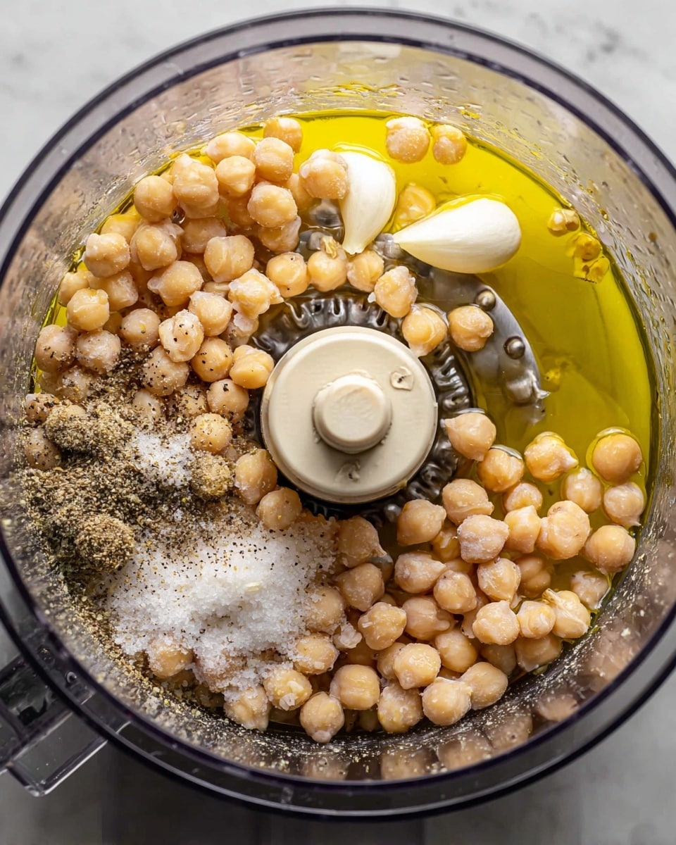 A round white bowl filled with a thick smooth creamy beige hummus spread in a spiral pattern. On top, there is a layer of grilled eggplant slices with a shiny, slightly charred purple and brown skin, placed in the center. There are red paprika oil drizzles around and over the eggplants, adding a rich color contrast. Bright green fresh cilantro leaves are scattered over the eggplants for garnish. The bowl sits on a wooden surface with a light gray cloth on the side and pieces of light beige pita bread at the bottom right. Photo taken with an iphone --ar 4:5 --v 7