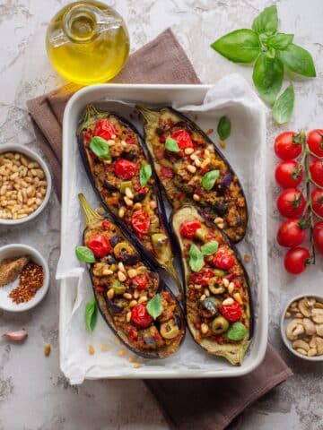 Vegan Stuffed Eggplant Recipe
