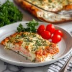 Baked Salmon with Mayonnaise and Parmesan Cheese Recipe