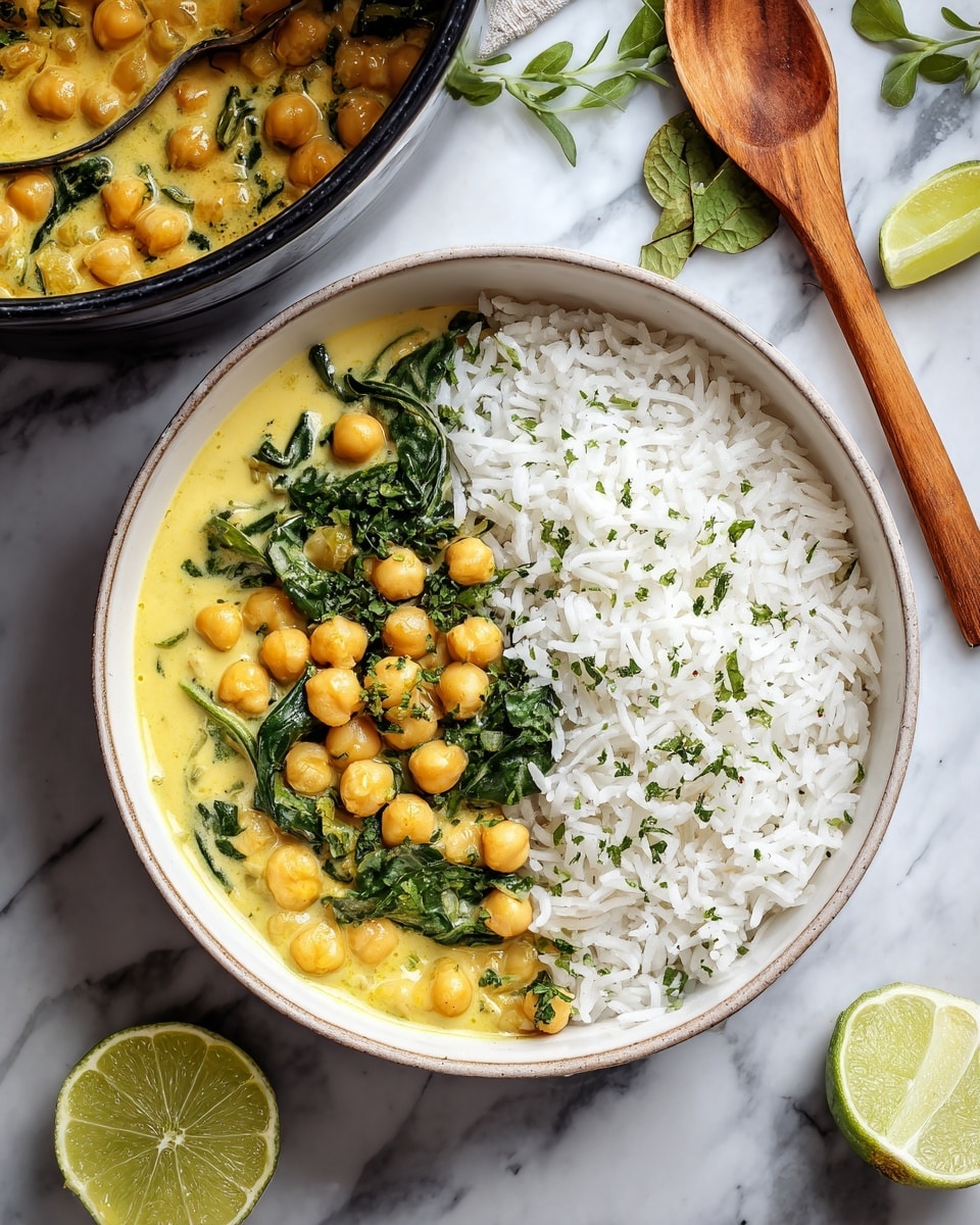 Creamy Chickpea Curry with Spinach and Coconut: Irresistible & Easy