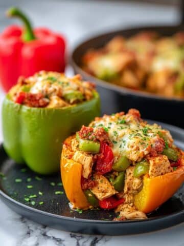 Keto Jambalaya Stuffed Peppers Recipe