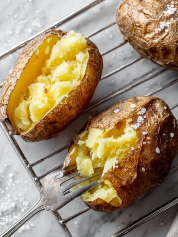 Oven-Baked Russet Potatoes with Crispy Skin Recipe