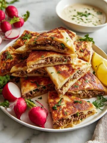 Arayes with Tahini Dipping Sauce Recipe