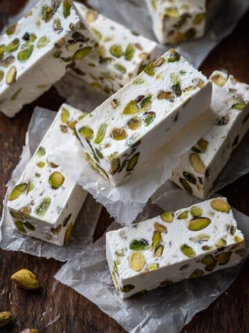 Soft & Chewy Nougat with Pistachios and Cherries Recipe