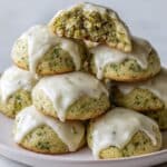 Pistachio Drop Cookies with Brown Butter Icing Recipe
