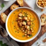 Vegan Garlic Chickpea Soup (Blended) Recipe