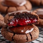 Fudgy Chocolate Cookies with Raspberry Filling Recipe