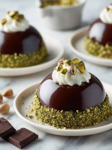 Chocolate Pistachio Dome Recipe