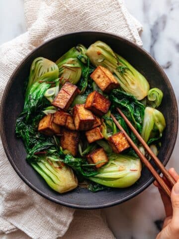 Black Pepper Tofu with Bok Choy Recipe