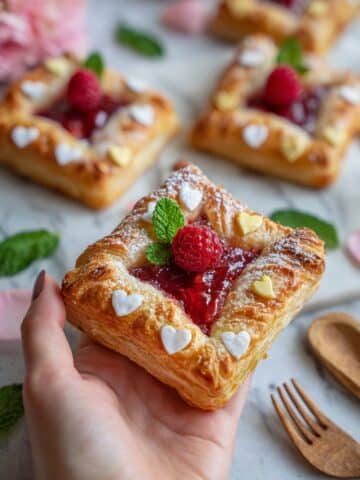 Raspberry Pie Pastry Envelopes Recipe