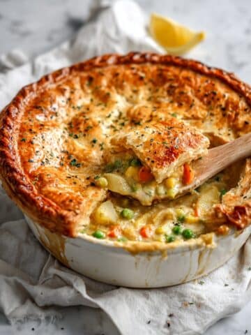 Vegan Vegetable Pot Pie with Puff Pastry Crust Recipe