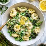Lemon Cream Pasta with Spring Vegetables Recipe