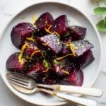 Roasted Beets with Olive Oil, Sea Salt, and Pepper Recipe