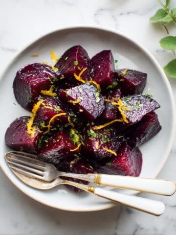 Roasted Beets with Olive Oil, Sea Salt, and Pepper Recipe
