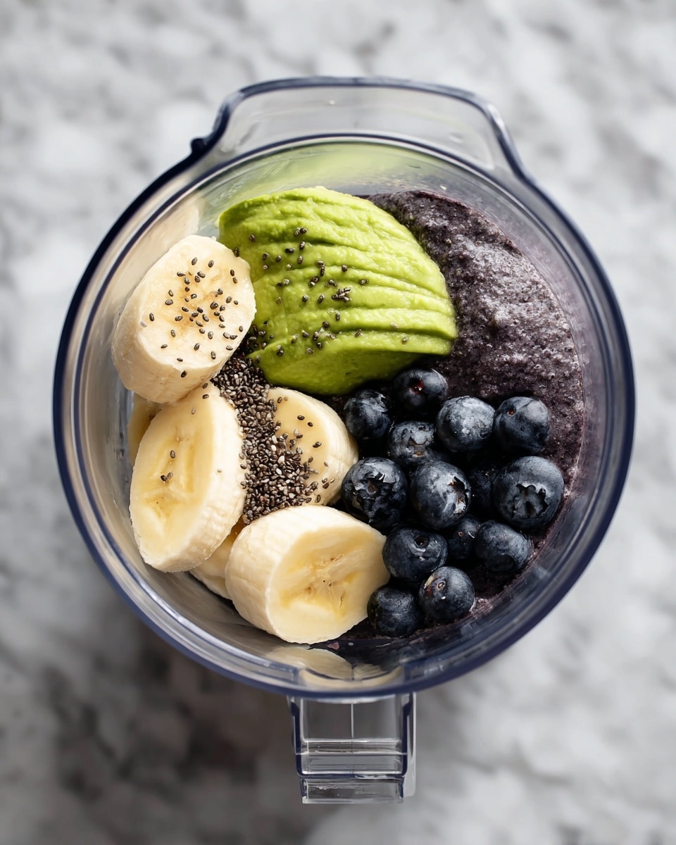 Blueberry Avocado Smoothie with Chia Recipe