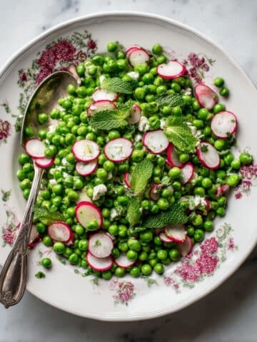 Spring Peas with Radish and Mint Recipe