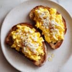 Cacio e Pepe Scrambled Eggs with Toasted Sourdough Recipe