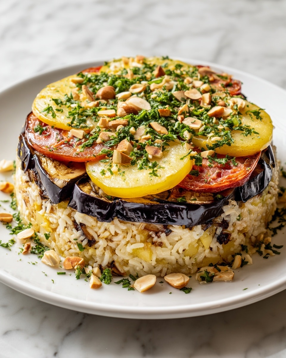 Maqluba Jordanian Upside-Down Rice & Lamb Casserole