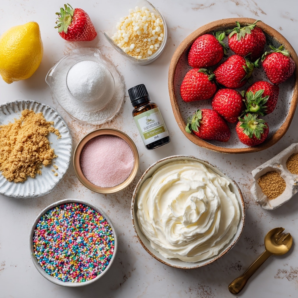 The image shows four close-up shots arranged in a 2x2 grid, featuring fresh strawberries. In the top left photo, several strawberry halves with green stems are neatly placed on a white plate on a white marbled surface, showing bright red and juicy interiors. The top right photo displays whole strawberries arranged on a white paper towel, showing a bright red color and green stems. The bottom left photo focuses on a woman's hand using a knife to slice the middle of a strawberry, revealing the red inside with a small white core near the stem. The bottom right photo shows a spoon removing the core from a hollowed strawberry placed on a white marbled surface with some strawberry pieces nearby. The strawberries are bright red with green tops, and the background is clean and simple. photo taken with an iphone --ar 4:5 --v 7