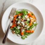 Roasted Carrot Salad with Blue Cheese, Cranberries, and Arugula Recipe