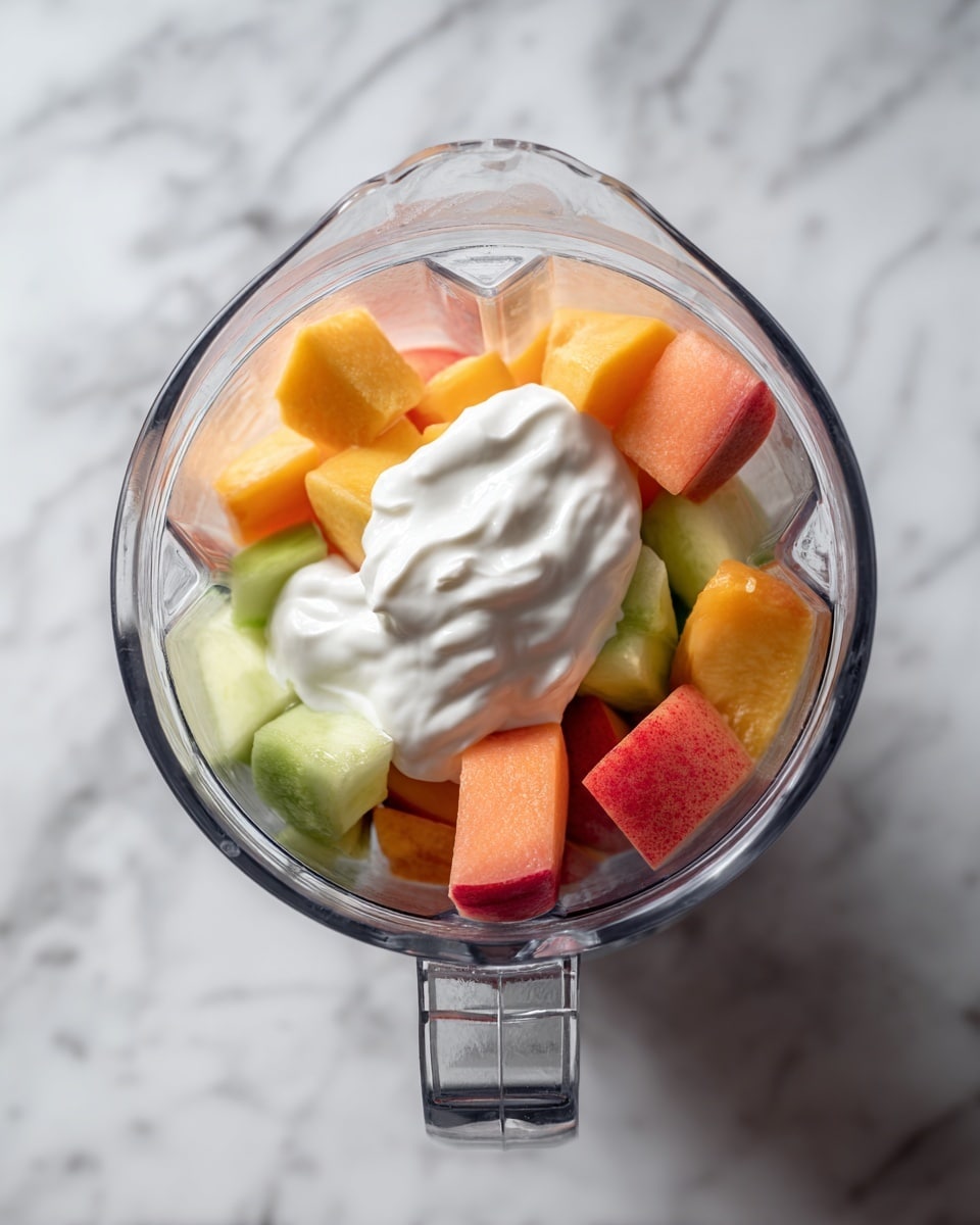 Chilled Peach Soup with Basil Oil Recipe