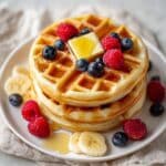 Oat Flour Waffles (Blender Recipe) Recipe