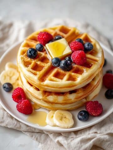 Oat Flour Waffles (Blender Recipe) Recipe