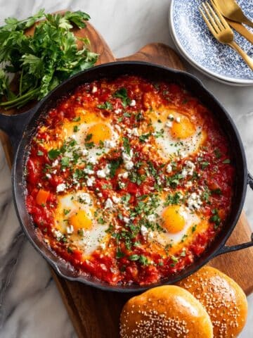 Easy Shakshuka With Feta Recipe