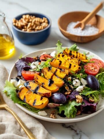 Grilled Peach Salad with Zaatar and Feta Recipe