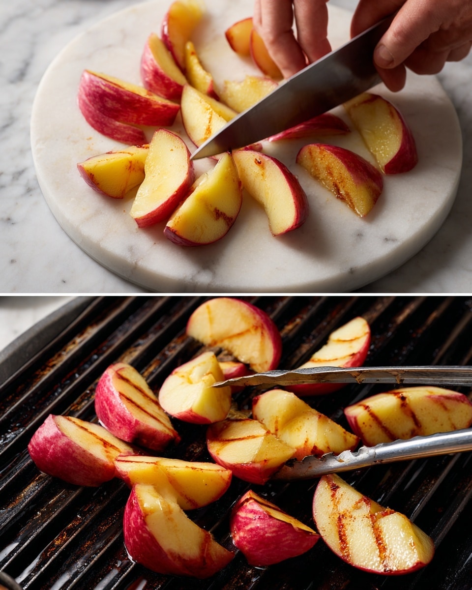 Grilled Peach Salad with Zaatar and Feta Recipe - Recipe Image