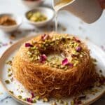 Easy Homemade Kunafa with Melty Mozzarella and Pistachios Recipe