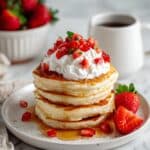 Strawberry Banana Fluffy Grain-Free Pancakes Recipe